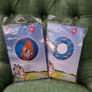 Bluey Beach Ball and Swim Tube Set
